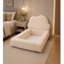 Ver imagem 4 de Cama Infantil Montessoriana c/ Colchão Antialérgico 100x1.75:Boucle Creme