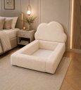 Ver imagem 4 de Cama Infantil Montessoriana c/ Colchão Antialérgico 100x1.75:Boucle Creme