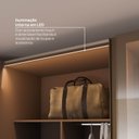 Ver mais imagens de Guarda Roupa Planejado 100% MDF 2 Portas Reflecta de Correr Orion CabeCasa MadeiraOriginals Marrom
