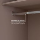 Ver imagem 6 de Guarda Roupa Planejado 100% MDF 2 Portas Reflecta de Correr Orion CabeCasa MadeiraOriginals Marrom