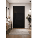 Ver imagem 2 de Porta de Giro Alumínio Preto Lambril C/puxador 80cm Maxx