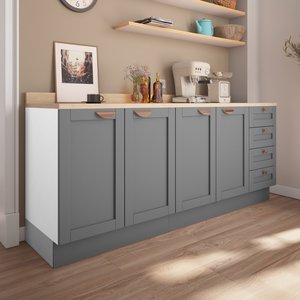 Cozinha Modulada 2 Peças com Tampo 2 Balcões CabeCasa MadeiraOriginals