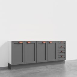 Cozinha Modulada 2 Peças Sem Tampo 2 Balcões Arizona CabeCasa MadeiraMadeira - 3