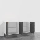 Ver imagem 5 de Cozinha Modulada 2 Peças sem Tampo 2 Balcões CabeCasa MadeiraOriginals Cinza/Branco