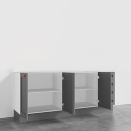 Cozinha Modulada 2 Peças Sem Tampo 2 Balcões Arizona CabeCasa MadeiraMadeira - 5