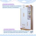 Ver imagem 5 de Quarto de Bebê Guarda Roupa 3 Portas e Cômoda 100% MDF Nina