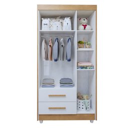 Quarto de Bebê Guarda Roupa 3 Portas e Cômoda 100% MDF Nina  - 14