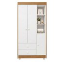 Ver imagem 5 de Quarto de Bebê Guarda Roupa 3 Portas e Cômoda 100% MDF Nina