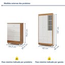 Ver imagem 3 de Quarto de Bebê Guarda Roupa 3 Portas e Cômoda 100% MDF Nina