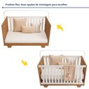 Ver imagem 4 de Quarto de Bebê Guarda Roupa 3 Portas e Berço Mini Cama 100% MDF Nina