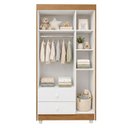 Ver mais imagens de Quarto de Bebê Guarda Roupa 3 Portas e Berço Mini Cama 100% MDF Nina