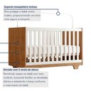 Ver imagem 6 de Quarto de Bebê Guarda Roupa 3 Portas e Berço Mini Cama 100% MDF Nina