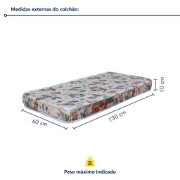 Quarto de Bebê Cômoda Berço e Guarda Roupa com Colchão Nina  - 4
