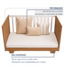 Ver imagem 7 de Quarto de Bebê Cômoda Berço e Guarda Roupa com Colchão Nina