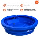 Ver imagem 5 de Kit 2 Bebedouros para Animais 250l Azul Gplas