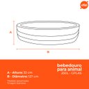 Ver imagem 3 de Kit 2 Bebedouros para Animais 250l Azul Gplas