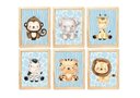 Ver imagem 1 de Kit Quadro Safari Decorativo Quarto Menino Criança Bebê