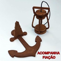 Arandela Luminária Lustre Lampião Âncora - 9