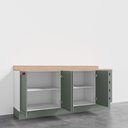 Ver imagem 6 de Cozinha Modulada 2 Peças com Tampo 2 Balcões CabeCasa MadeiraOriginals Verde/Branco/Menta