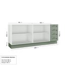 Ver imagem 5 de Cozinha Planejada 2 Peças sem Tampo 2 Balcões CabeCasa MadeiraOriginals Verde/Branco/Menta