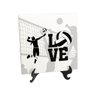 Quadro Azulejo I Love Eu Amo Vôlei Feminino Voleibol - 1