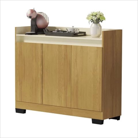 Balcao Buffet Real 3 Portas 100% Mdp Mel Perola