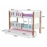 Beliche Infantil Solteiro Ônix com Cama Auxiliar - Branco Mel - Divaloto Móveis - 5