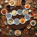 Ver imagem 3 de Plataforma Giratoria 360 Graus Bandeja Pratos Mesa de Jantar Bebida Comida Casa Hotel Restaurante Fe