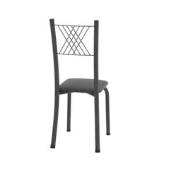 Conjunto de Jantar Mesa 140x75cm Tampo de Vidro Incolor com 6 Cadeiras Sara Yescasa - 6