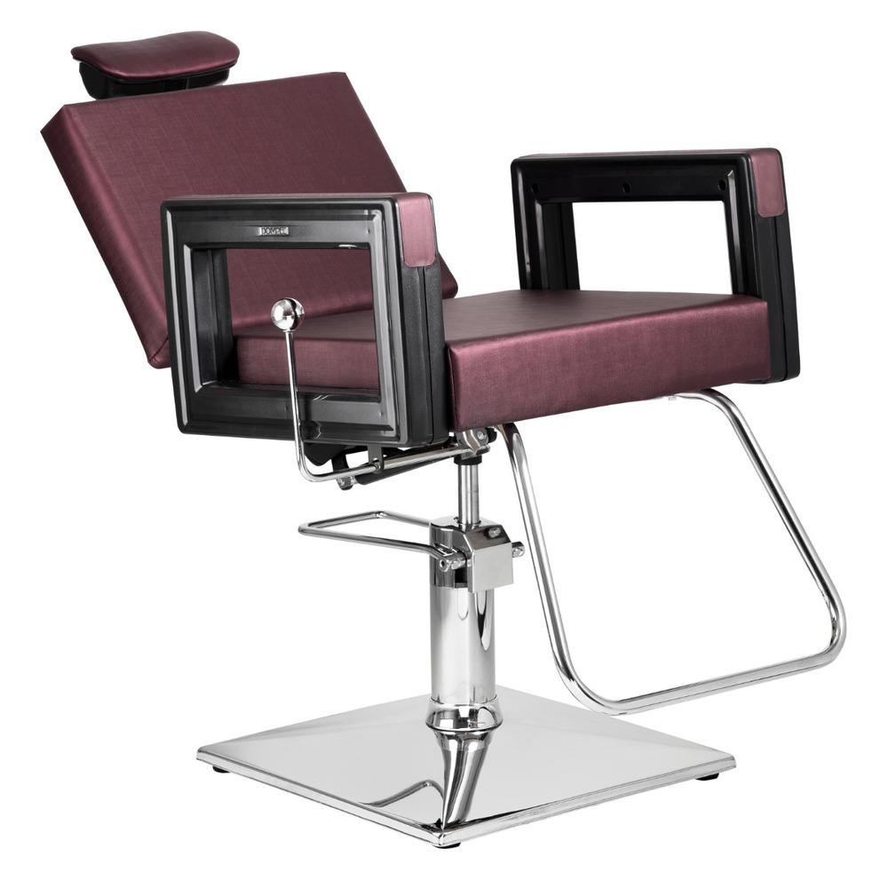 Kit Salão 2 Cadeiras Hidráulicas + Lavatório com Cuba Dompel Square Roxo/preto/branco - 5
