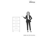 Ver imagem 6 de Cômoda para Quarto 4 Gavetas Mobi Branco/Fosco/Rosa Matte