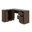 Ver imagem 4 de Escrivaninha Mesa Escritório em L com 3 Gavetas e Armários Me4100