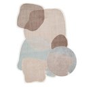 Ver imagem 1 de Tapete Orgânico Egípcio para Sala e Quarto Kivan 240 X 300 Cm - Cinza C/ Rosa