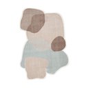 Ver imagem 4 de Tapete Orgânico Egípcio para Sala e Quarto Kivan 240 X 300 Cm - Cinza C/ Rosa