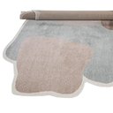 Ver imagem 3 de Tapete Orgânico Egípcio para Sala e Quarto Kivan 240 X 300 Cm - Cinza C/ Rosa