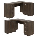 Ver imagem 5 de Escrivaninha Mesa Escritório em L com 3 Gavetas e Armários Me4100