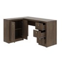 Ver imagem 4 de Escrivaninha Mesa Escritório em L com 3 Gavetas e Armários Me4100