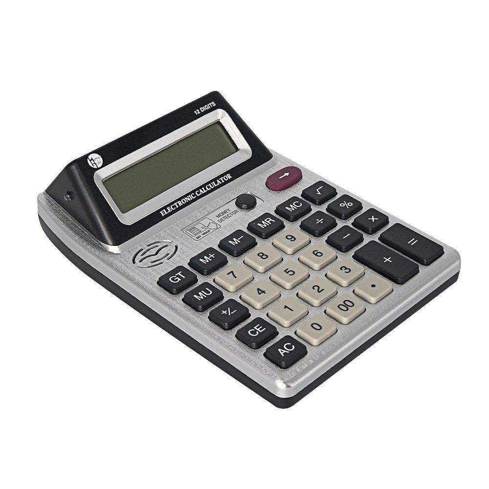 Calculadora Eletrônica Detecção de Nota Falsa Display Duplo - 5