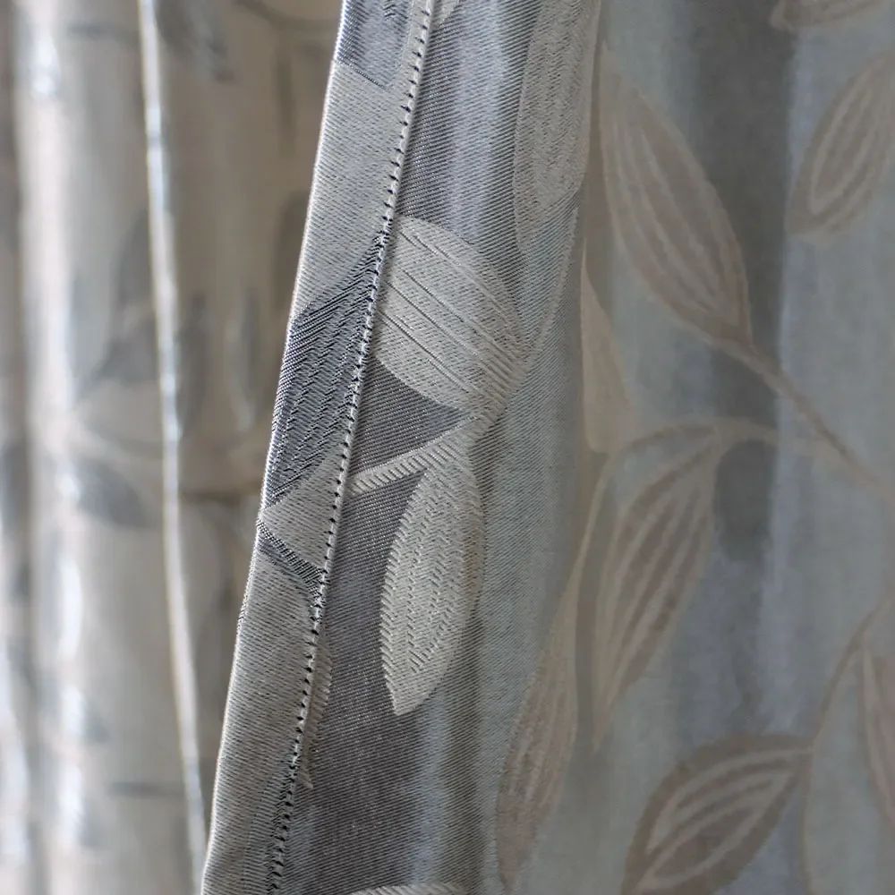 Cortina Corta Luz Tecido Brilho- Floral Areia 2.60m X 2.30m - 3