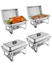 Ver imagem 1 de Takywep Conjunto de Rechaud 8qt Aço Inox para Buffet e Eventos