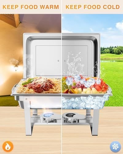 Takywep Conjunto de Rechaud 8qt Aço Inox para Buffet e Eventos - 5