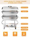 Ver imagem 3 de Takywep Conjunto de Rechaud 8qt Aço Inox para Buffet e Eventos
