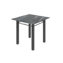 Ver imagem 4 de Conjunto de Jantar Mesa 70x70cm Tampo de Granito Topázio com 4 Cadeiras Sara Yescasa Prata/Botanic Bege/Mart