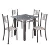 Conjunto de Jantar Mesa 70x70cm Tampo de Granito Topázio com 4 Cadeiras Sara Yescasa - 2
