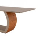 Ver imagem 4 de Mesa para Sala de Jantar Ellis 180cm Moderna Mobília Cinamomo com Champanhe-champanhe
