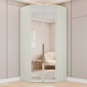 Ver mais imagens de Guarda-roupa Modulado 189,5 X 189,5cm Casal de Canto Closet com Espelho 6 Portas 6 Gavetas Seletto H