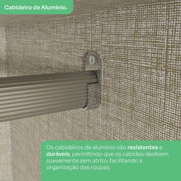 Guarda-roupa Modulado 189,5 X 189,5cm Casal de Canto Closet com Espelho 6 Portas 6 Gavetas Seletto H - 7