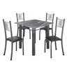 Conjunto de Jantar Mesa 70x70cm Tampo de Granito Topázio com 4 Cadeiras Sara Yescasa - 2