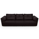 Ver imagem 6 de Sofá Retrátil para Sala de Estar 4 Lugares 332cm Riza S03 Couro Vinho - Lyam Decor