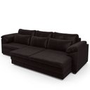 Ver mais imagens de Sofá Retrátil para Sala de Estar 4 Lugares 332cm Riza S03 Couro Vinho - Lyam Decor
